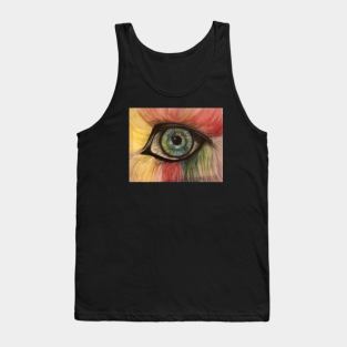 Watercolor eye Tank Top